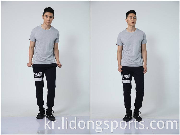 Lidong Sublimation Blank Fitted 티셔츠 도매 커스텀 프린팅 패션 캐주얼 티셔츠